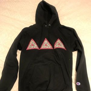 Tri Delta Sorority Hoodie Sweatshirt Pink Zebra